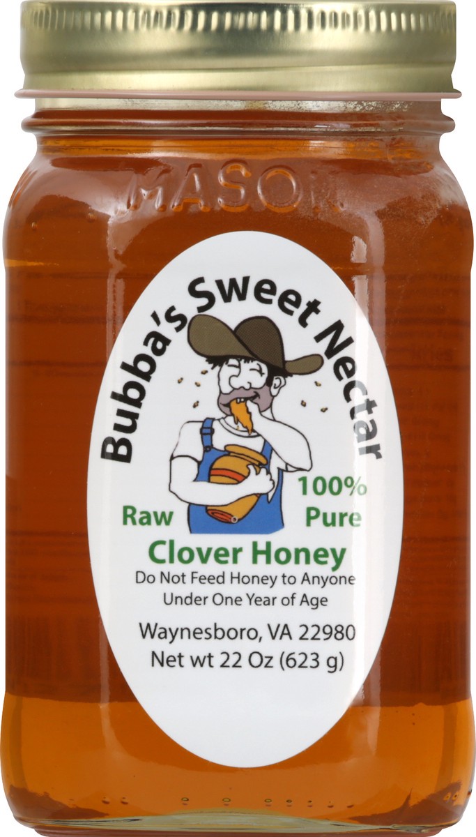 slide 13 of 13, Bubbas Sweet Nectar Clover Honey 22 oz, 22 oz