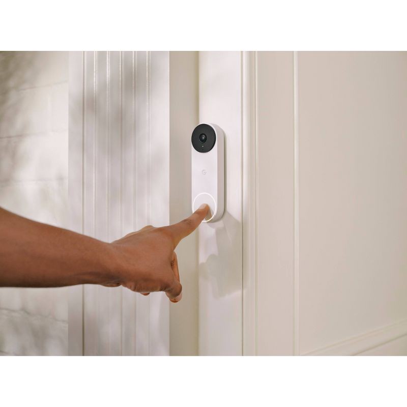 slide 4 of 7, Google Nest Doorbell (Wired) 2nd Generation - Snow, 1 ct