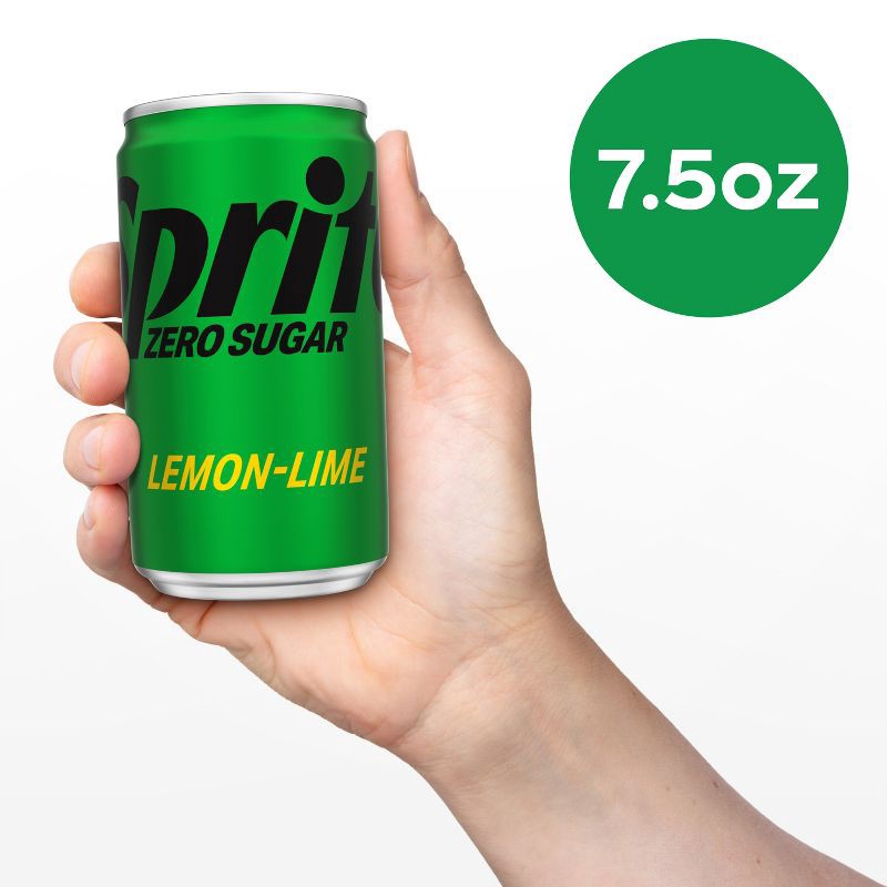 slide 2 of 6, Sprite Zero Sugar Soda - 10pk/7.5 fl oz Mini-Cans, 10 ct; 7.5 fl oz