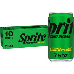 Sprite Zero Sugar Soda - 10pk/7.5 fl oz Mini-Cans