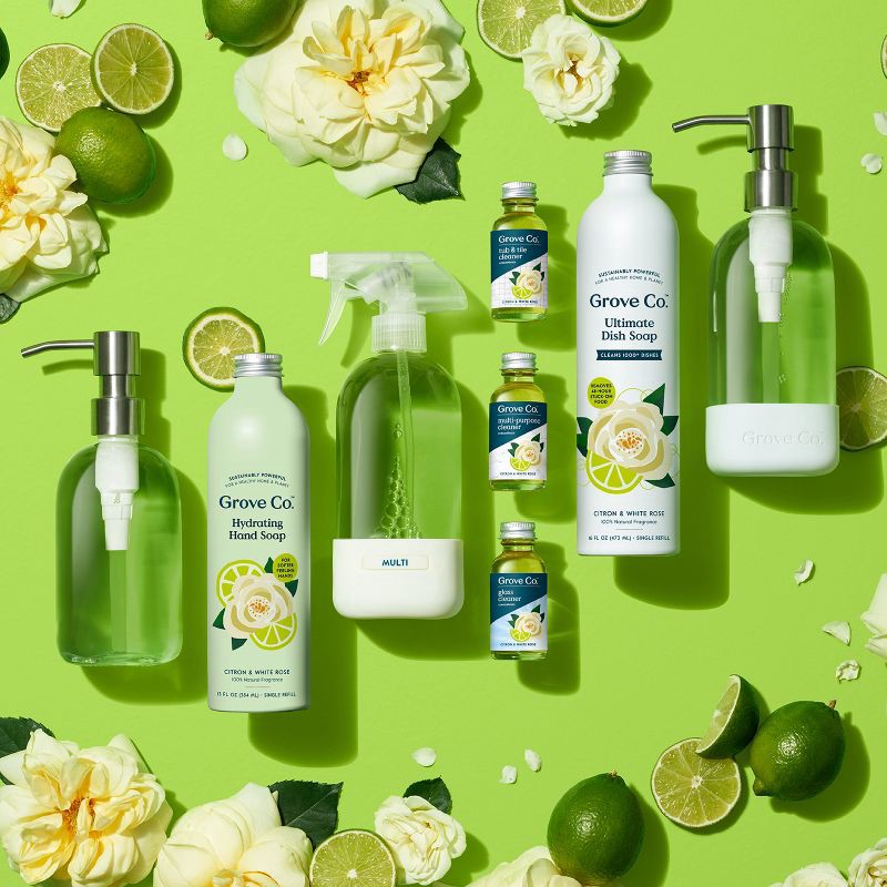 slide 2 of 6, Grove Co. Citron & White Rose Multi-Purpose Reusable Cleaning Kit, 1 ct