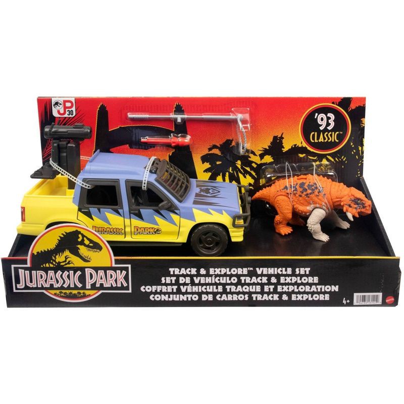 slide 4 of 6, Jurassic World Jurassic Park Track & Explore Vehicle Set (Target Exclusive), 1 ct