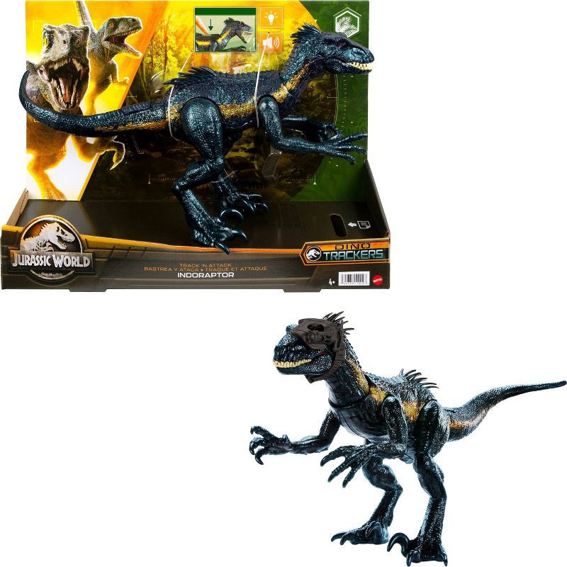 slide 8 of 8, Mattel Jurassic World Dino Trackers Track 'N Attack Indoraptor Action Figure, 1 ct