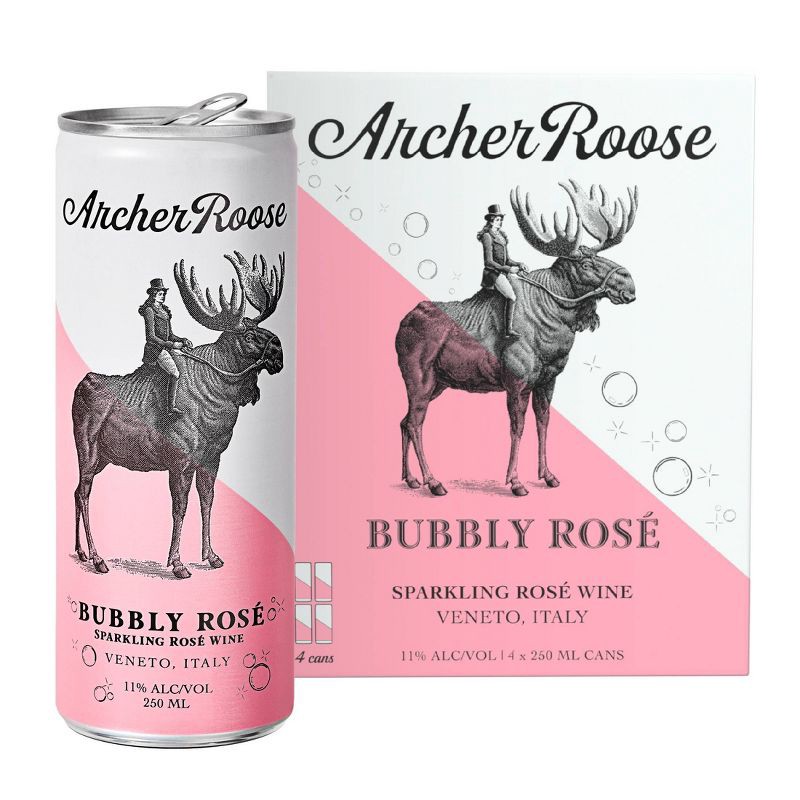 slide 1 of 6, Archer Roose Bubbly Rose - 4pk/250ml Cans, 4 ct; 250 ml