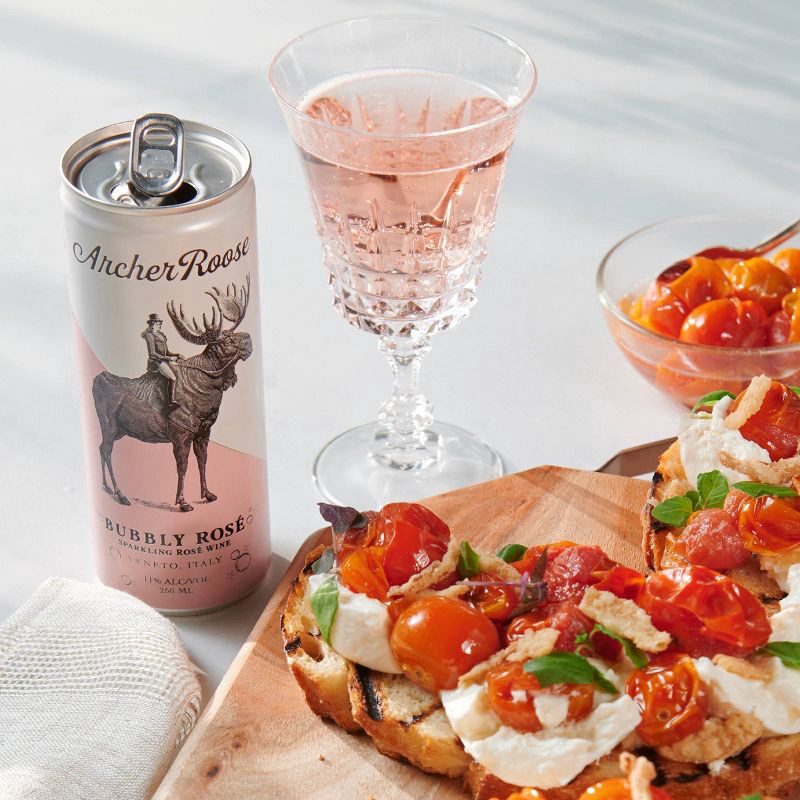 slide 6 of 6, Archer Roose Bubbly Rose - 4pk/250ml Cans, 4 ct; 250 ml