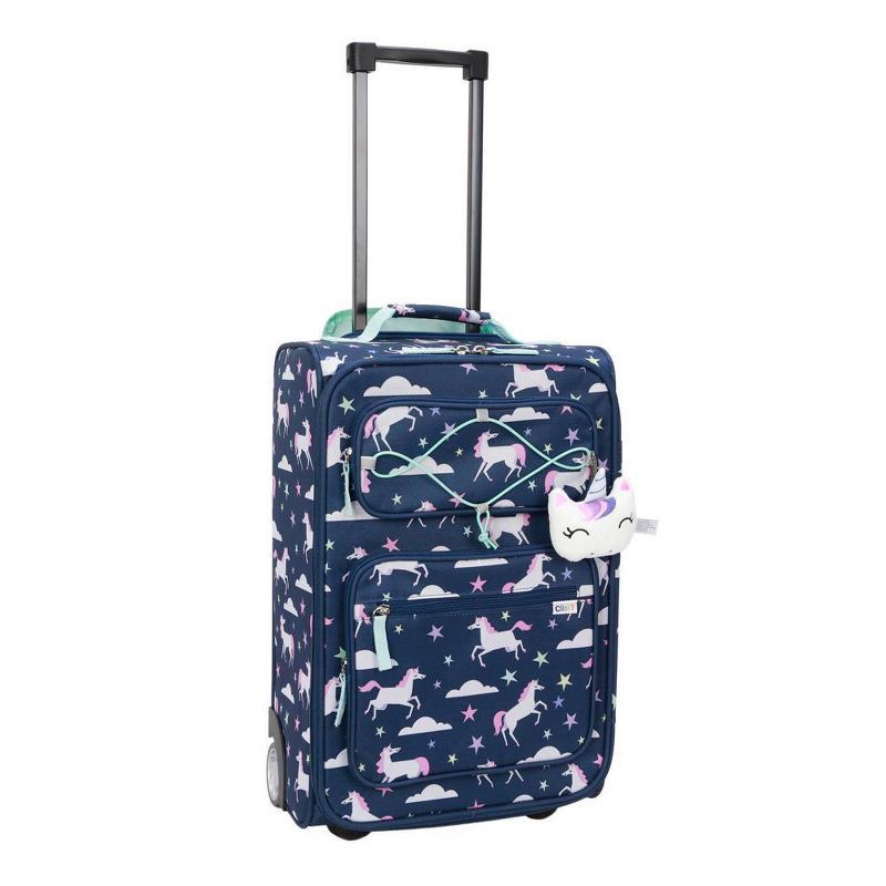 slide 2 of 10, Crckt Kids' Softside Carry On Suitcase - Unicorn Cloud, 1 ct