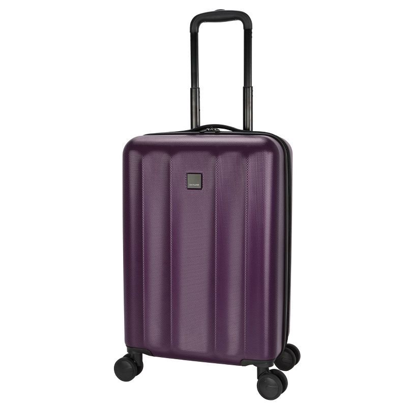 slide 2 of 8, Skyline Hardside Carry On Spinner Suitcase - Dark Purple, 1 ct