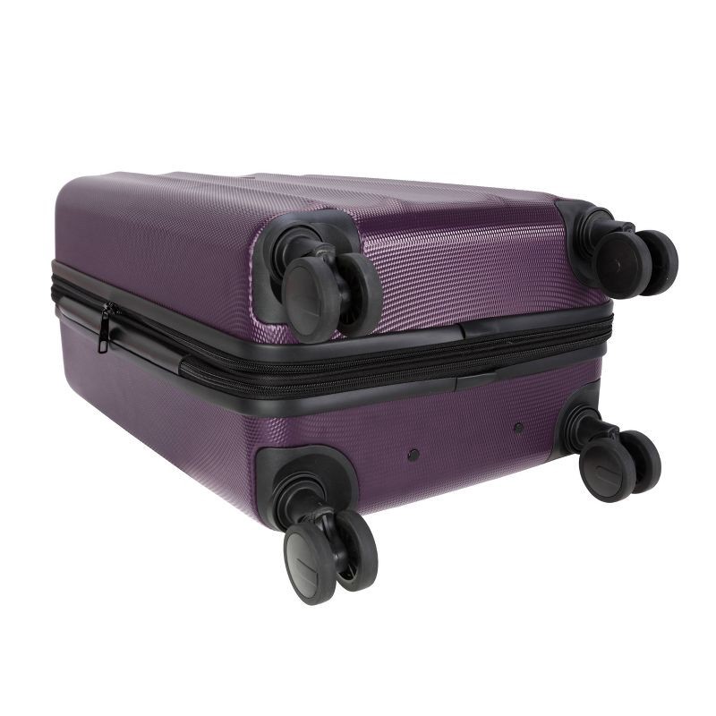 slide 6 of 8, Skyline Hardside Carry On Spinner Suitcase - Dark Purple, 1 ct