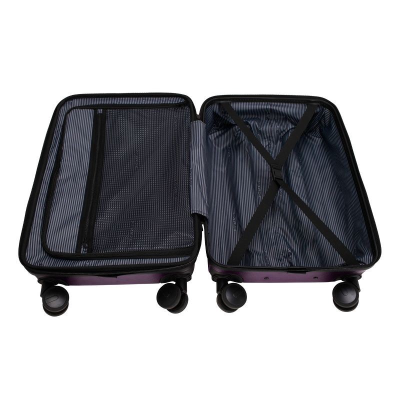 slide 7 of 8, Skyline Hardside Carry On Spinner Suitcase - Dark Purple, 1 ct