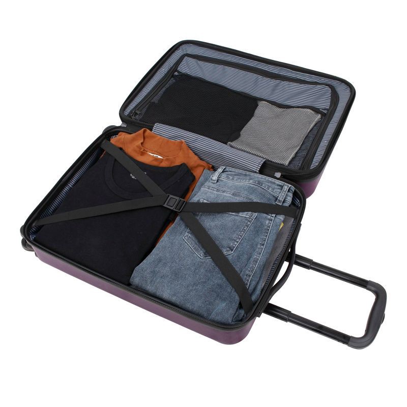 slide 8 of 8, Skyline Hardside Carry On Spinner Suitcase - Dark Purple, 1 ct
