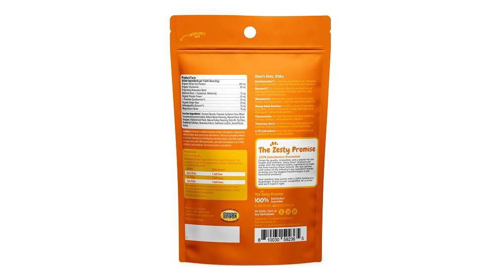 slide 2 of 2, Zesty Paws Probiotic Dog Supplement Bites - Pumpkin - 30ct, 30 ct