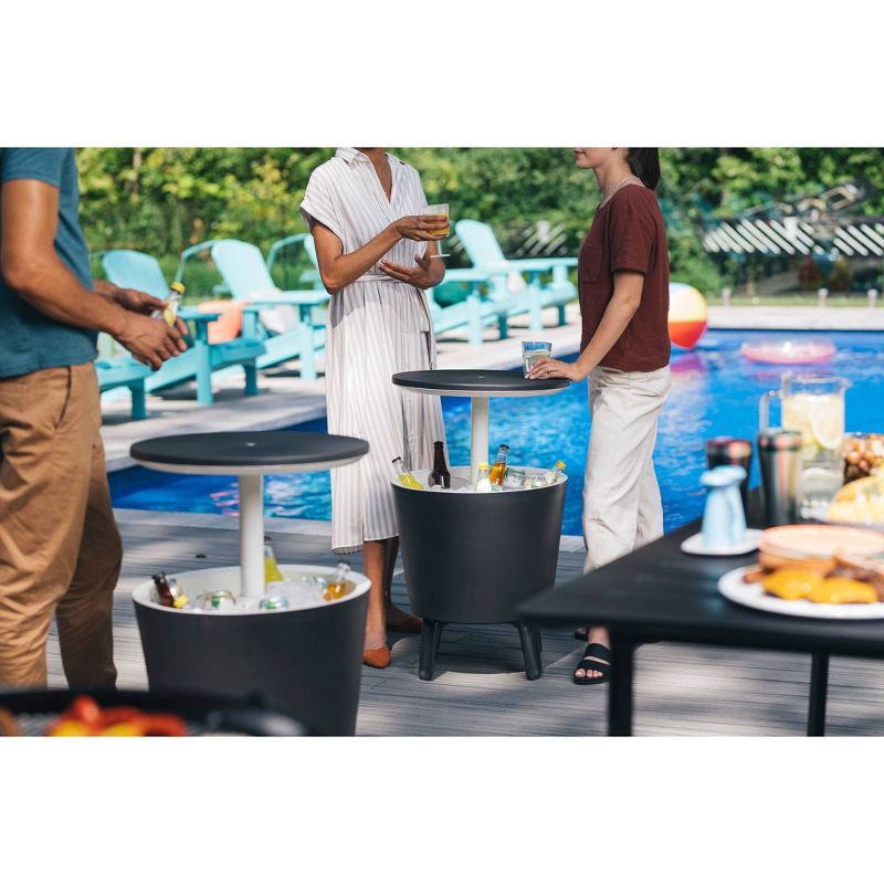 slide 5 of 8, Cool Bar Table - Gray - Keter, 1 ct