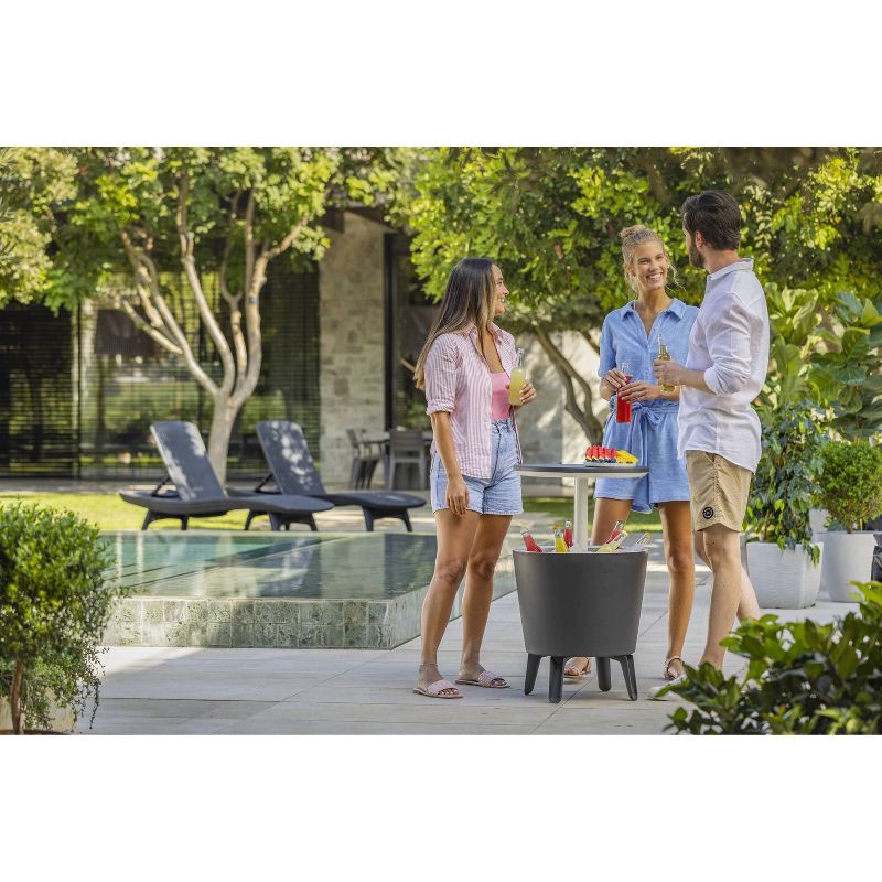 slide 2 of 8, Cool Bar Table - Gray - Keter, 1 ct