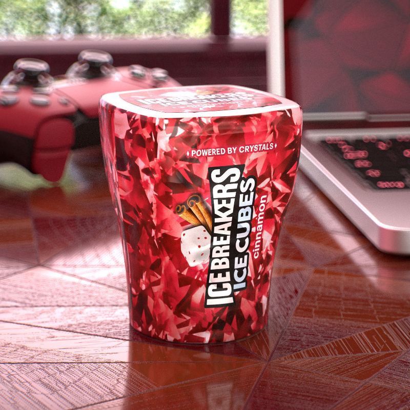 slide 3 of 7, Ice Breakers Ice Cubes Cinnamon Sugar Free Chewing Gum - 3.24oz, 3.24 oz