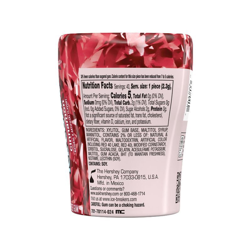 slide 4 of 7, Ice Breakers Ice Cubes Cinnamon Sugar Free Chewing Gum - 3.24oz, 3.24 oz