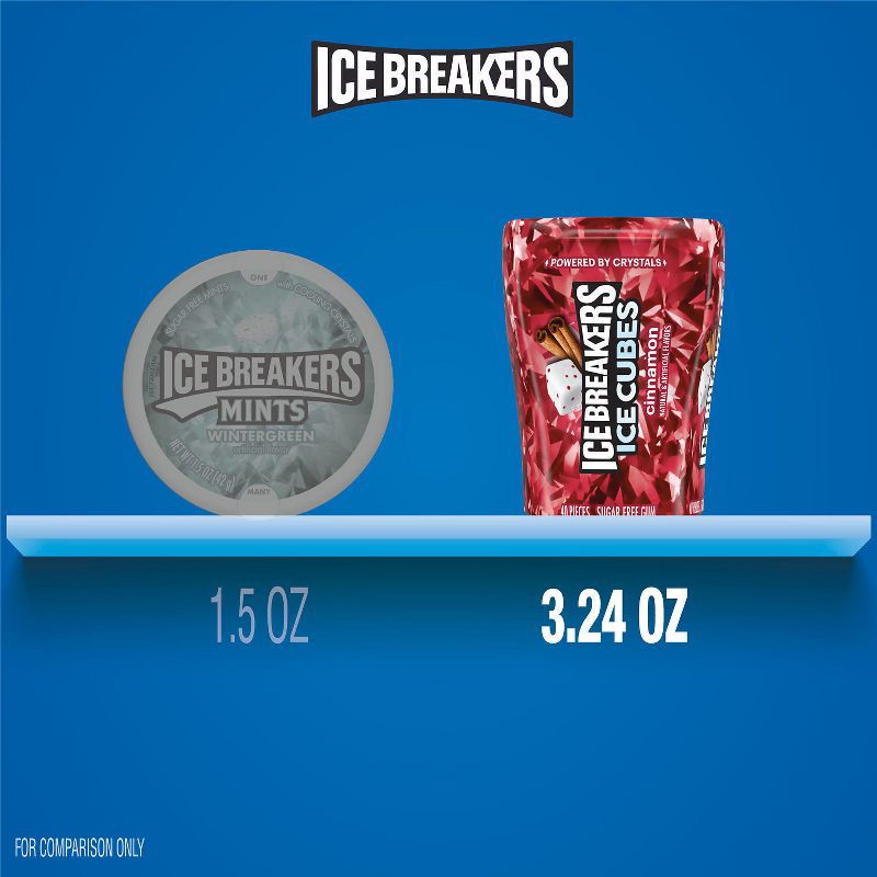 slide 7 of 7, Ice Breakers Ice Cubes Cinnamon Sugar Free Chewing Gum - 3.24oz, 3.24 oz