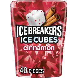 Ice Breakers Ice Cubes Cinnamon Sugar Free Chewing Gum - 3.24oz