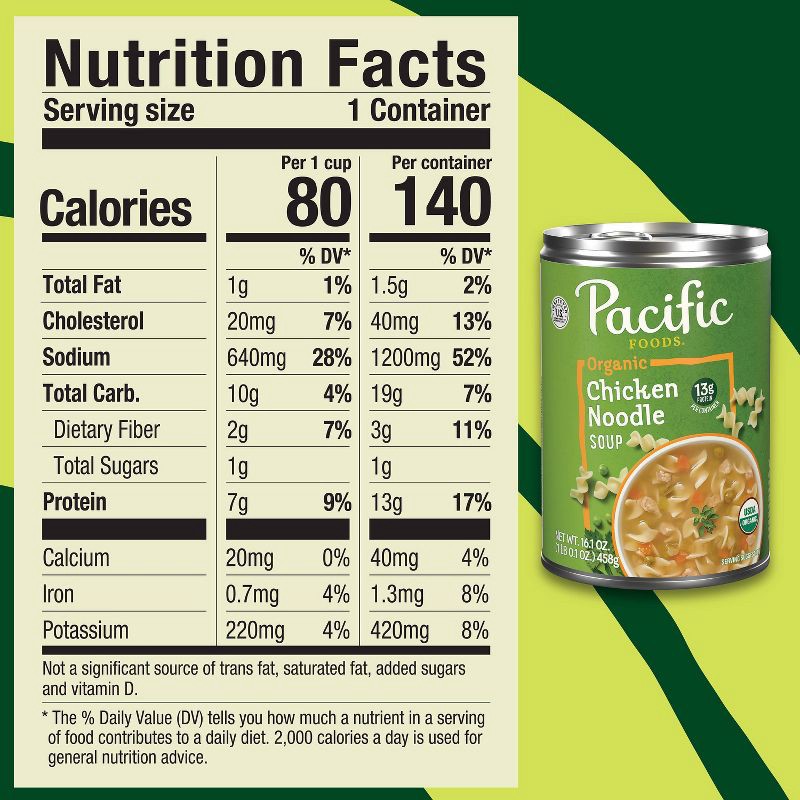 slide 3 of 11, Pacific Foods Organic Chicken Noodle Soup - 16.1oz, 16.1 oz