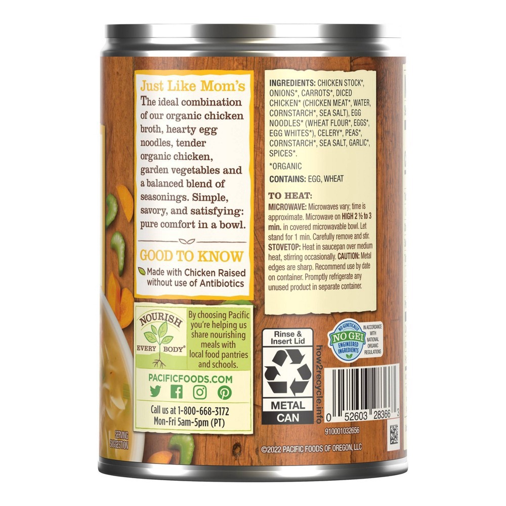 slide 4 of 6, Pacific Foods Organic Chicken Noodle Soup, 16.1 oz