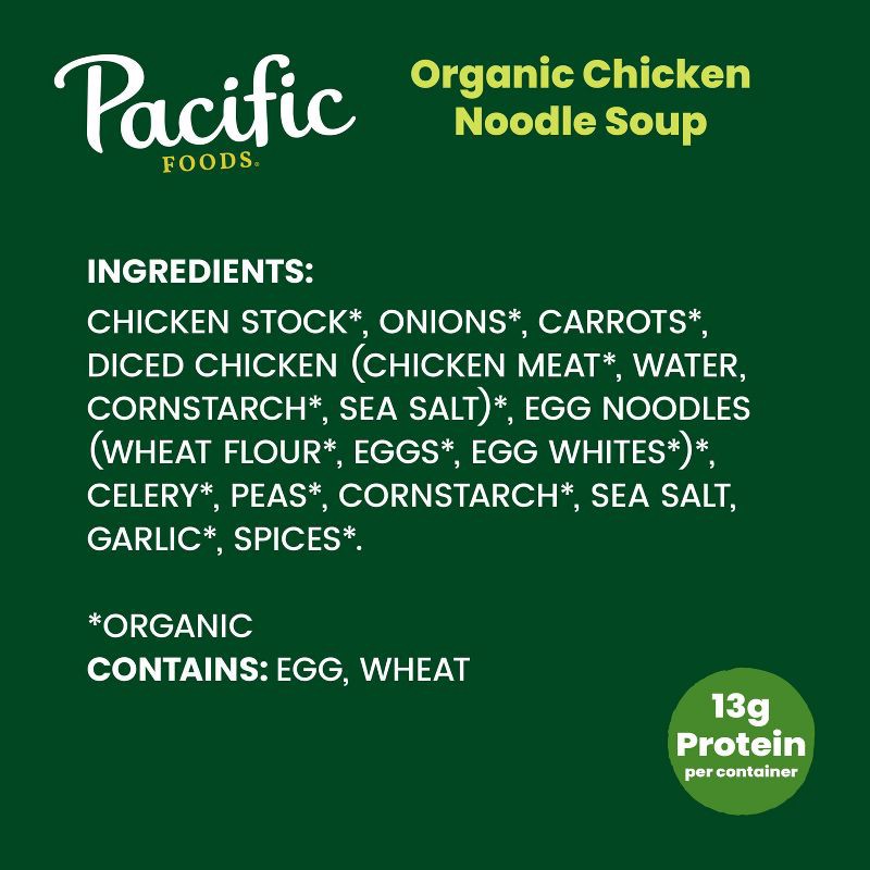 slide 6 of 11, Pacific Foods Organic Chicken Noodle Soup - 16.1oz, 16.1 oz