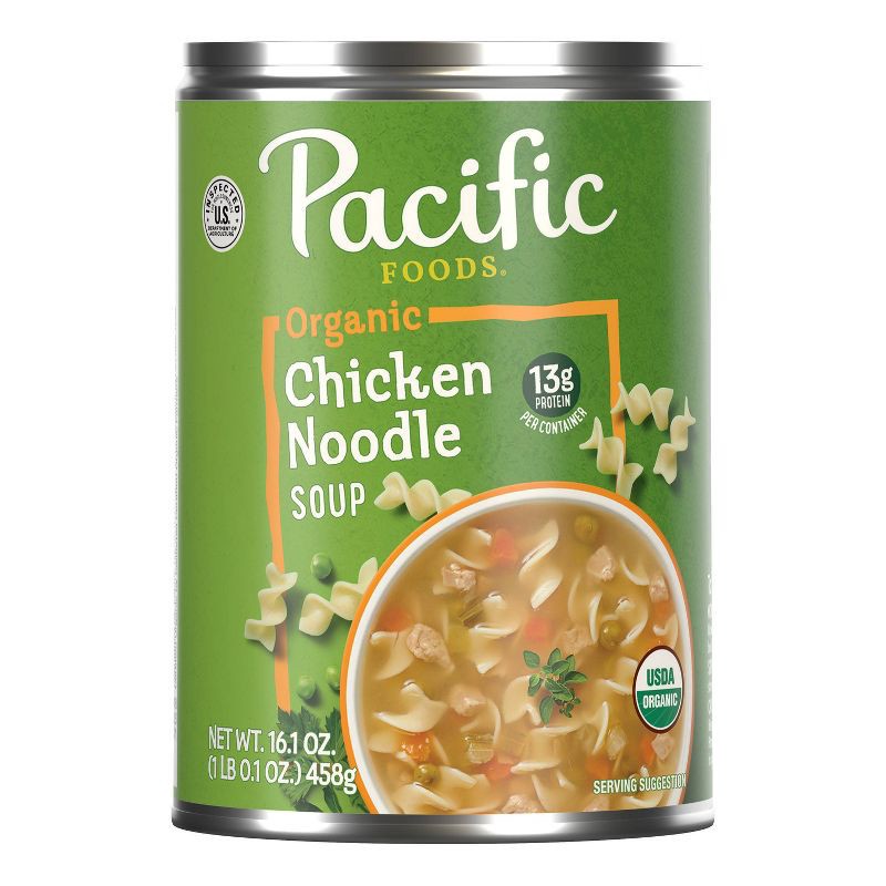 slide 8 of 11, Pacific Foods Organic Chicken Noodle Soup - 16.1oz, 16.1 oz