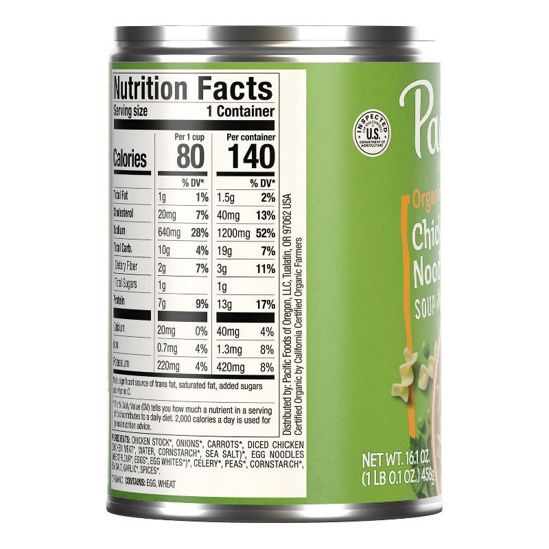 slide 11 of 11, Pacific Foods Organic Chicken Noodle Soup - 16.1oz, 16.1 oz