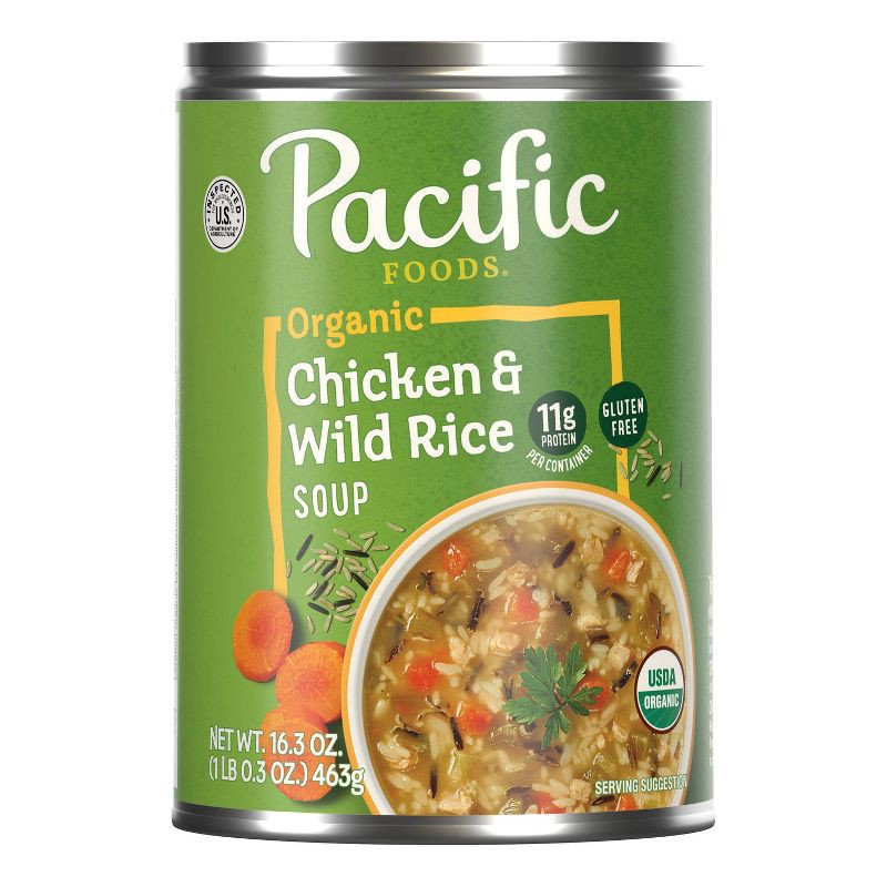 slide 8 of 11, Pacific Foods Organic Gluten Free Chicken & Wild Rice Soup - 16.3oz, 16.3 oz