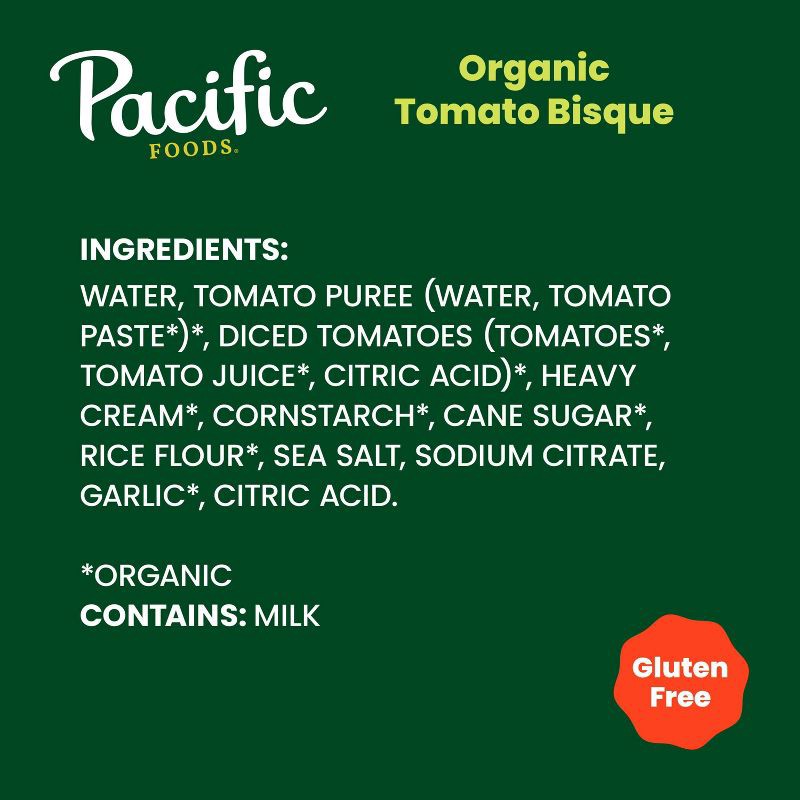 slide 6 of 11, Pacific Foods Organic Gluten Free Hearty Tomato Bisque - 16.3oz, 16.3 oz