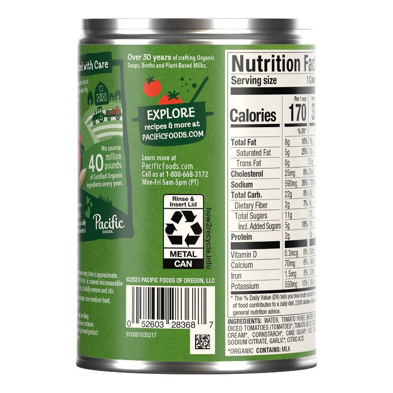 slide 10 of 11, Pacific Foods Organic Gluten Free Hearty Tomato Bisque - 16.3oz, 16.3 oz