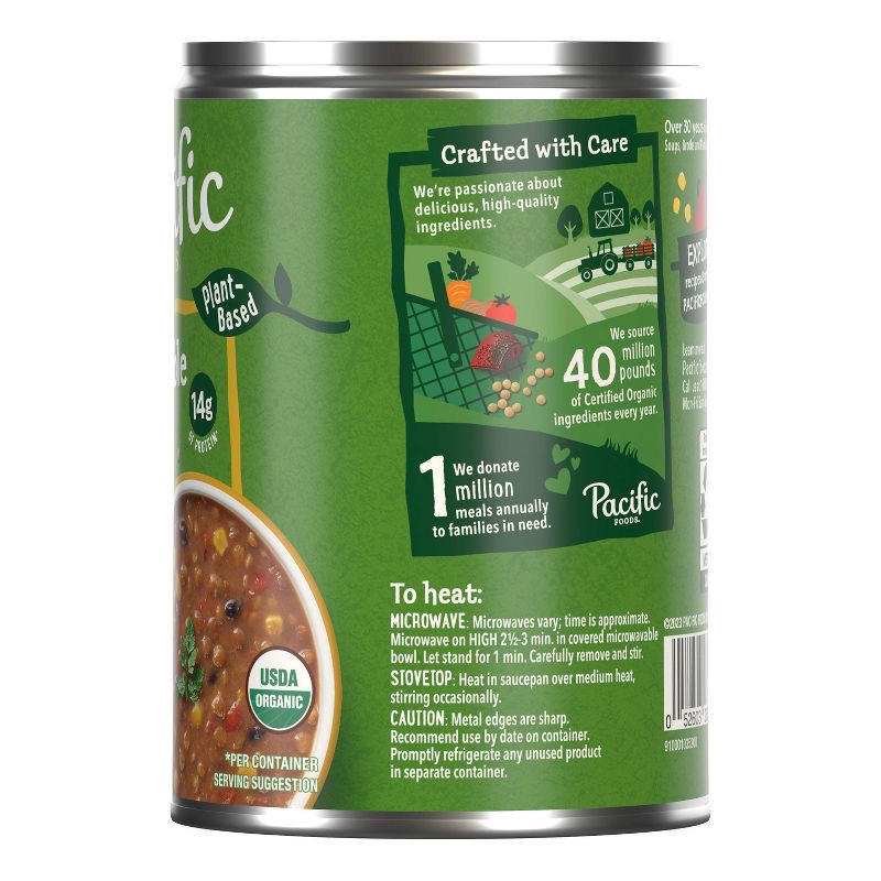 slide 9 of 11, Pacific Foods Organic Plant Based Vegetable Lentil & Roasted Red Pepper Soup - 16.3oz, 16.3 oz