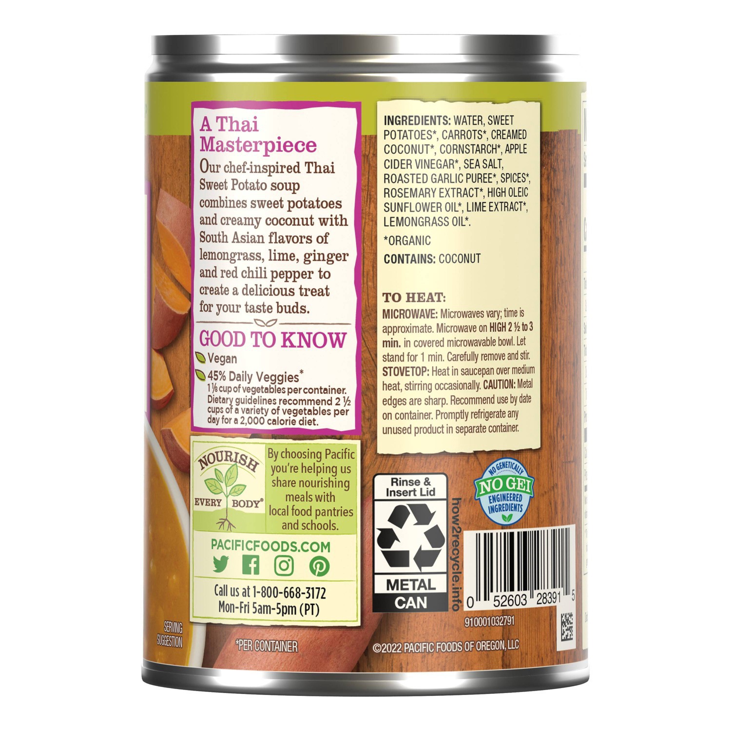 slide 7 of 7, Pacific Foods Thai Sweet Potato Soup, 1 ct