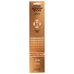 Gonesh Incense Gonesh Sticks Incense Air Freshener, Sandalwood, 20 Each
