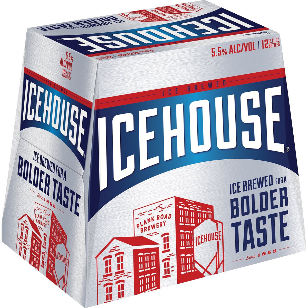 slide 1 of 9, Icehouse Beer, American Lager, 12 Pack, 12 fl. oz. Bottles, 5.5% ABV, 12 fl oz