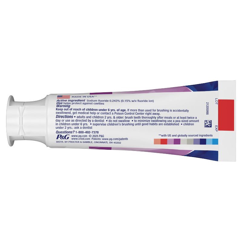 slide 10 of 11, Crest 3D White Advanced Teeth Whitening Toothpaste, Radiant Mint - Trial Size - 2.4oz, 2.4 oz