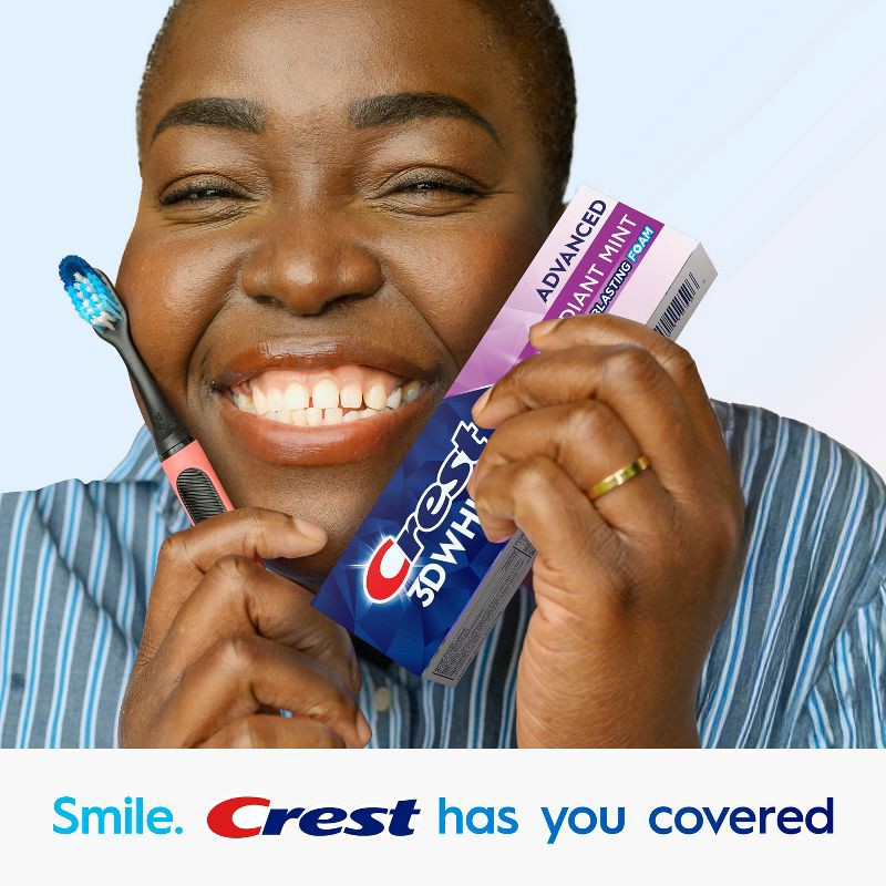 slide 11 of 15, Crest 3D White Advanced Teeth Whitening Toothpaste, Radiant Mint - Trial Size - 2.4oz, 2.4 oz