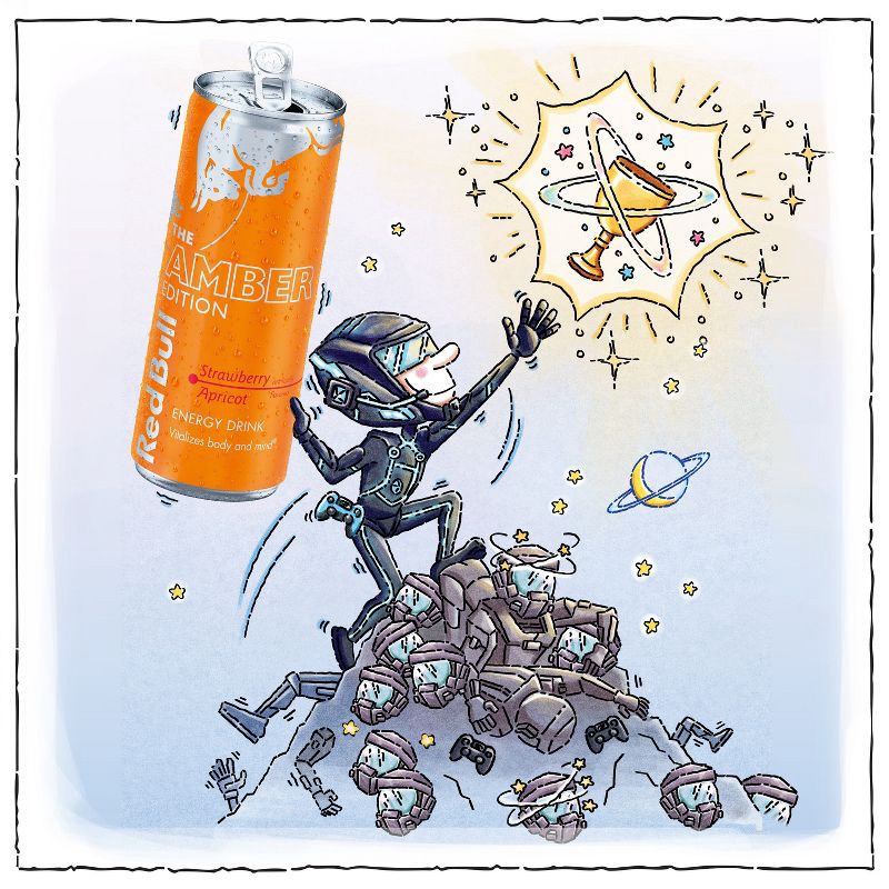 slide 2 of 10, Red Bull Amber Edition Energy Drink - 12 fl oz Can, 12 fl oz
