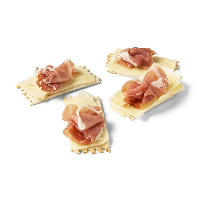 slide 2 of 3, Prosciutto, Fontina Cheese Sliced, Long Cracker Crisps - 2.5oz - Good & Gather™, 2.5 oz