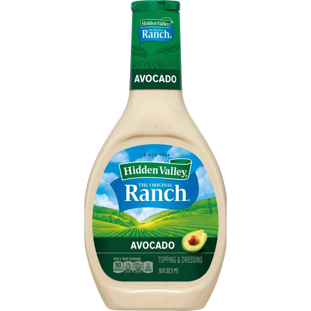 slide 1 of 5, Hidden Valley Avocado Ranch Salad Dressing & Topping, 16 fl oz