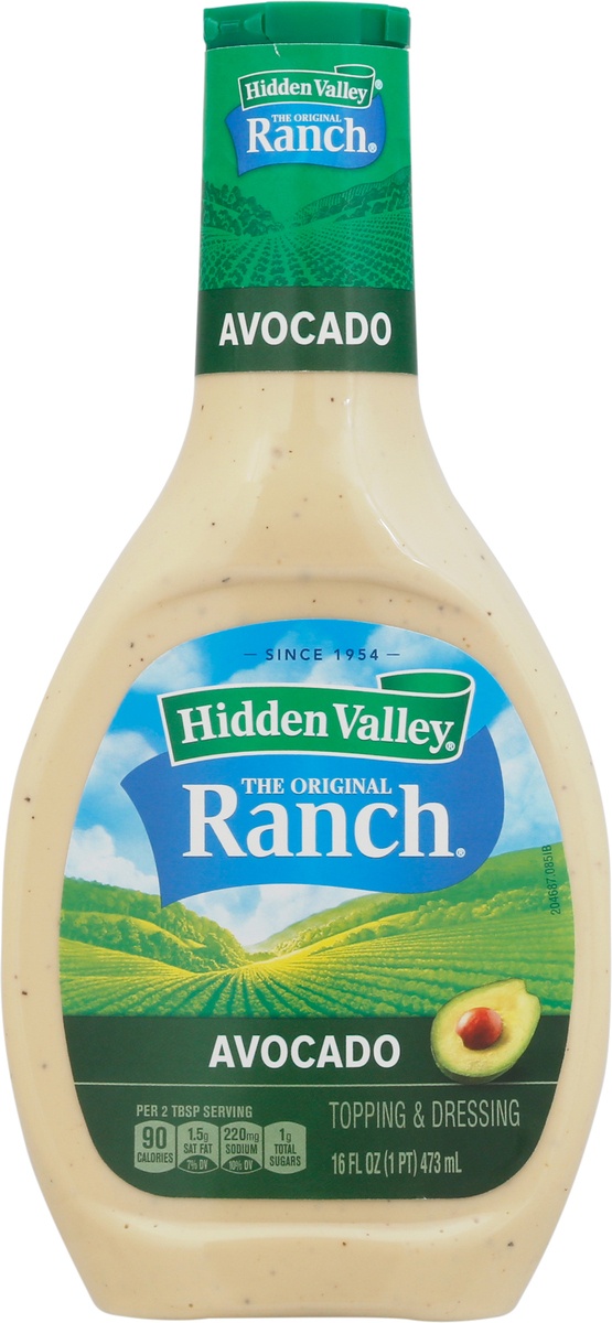 slide 9 of 11, Hidden Valley Avocado Ranch Salad Dressing, 16 fl oz