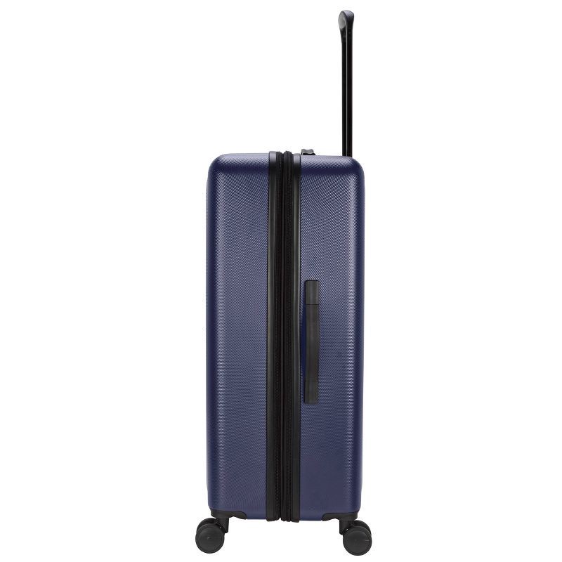 Skyline Hardside Large Checked Spinner Suitcase Navy Peony 1 ct Shipt