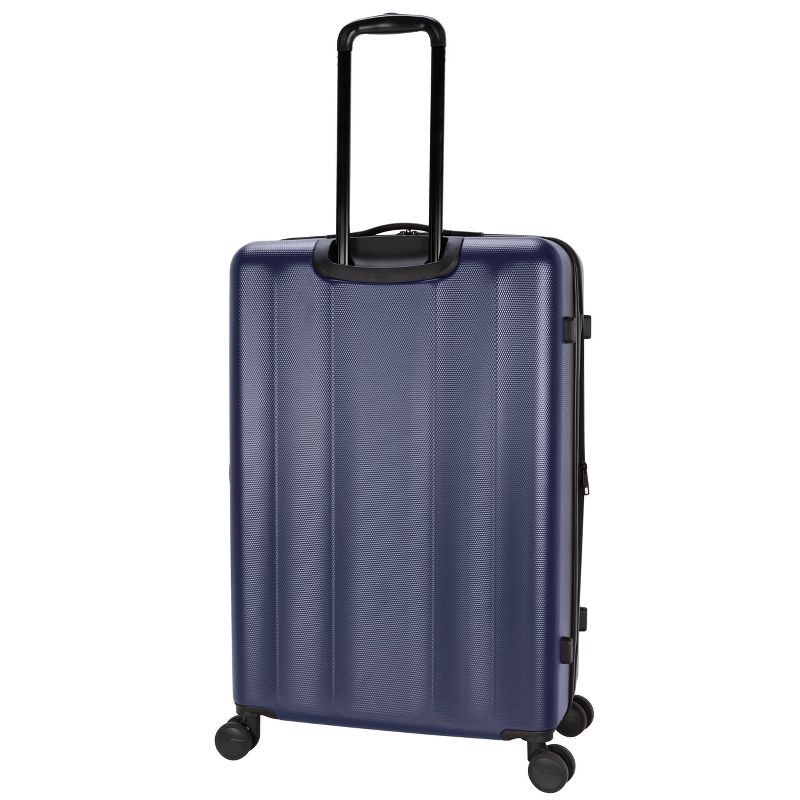 Skyline Hardside Large Checked Spinner Suitcase Navy Peony 1 ct Shipt
