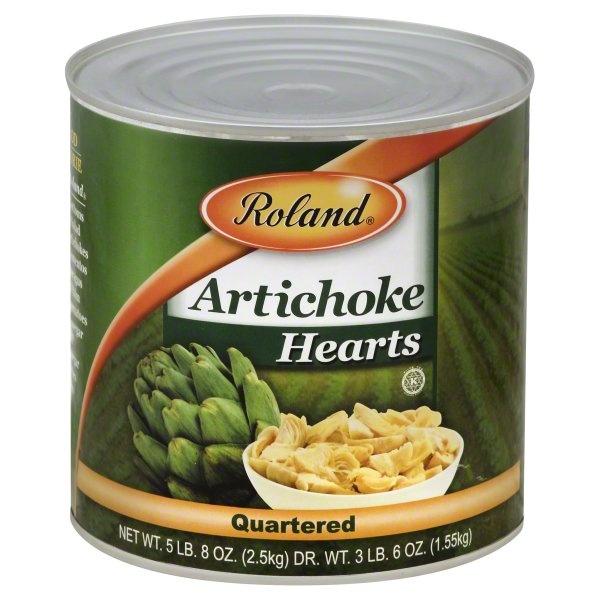 slide 1 of 1, Roland Artichoke Hearts Quartered, 88 oz