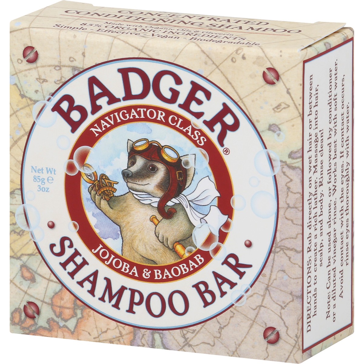 slide 3 of 9, Badger Shampoo Bar 3 oz, 3 oz