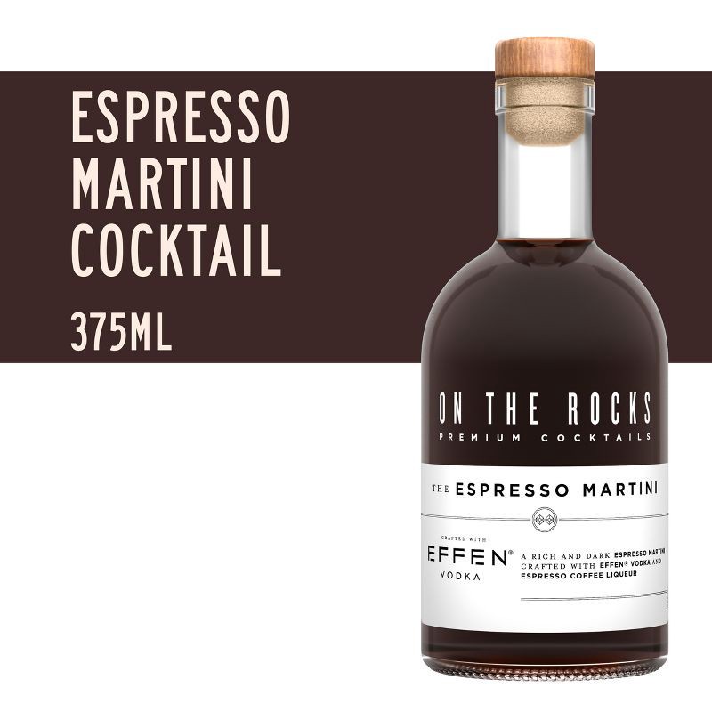 slide 3 of 7, On The Rocks Premium Cocktails On The Rocks OTR Espresso Martini Cocktail - 375ml Bottle, 375 ml