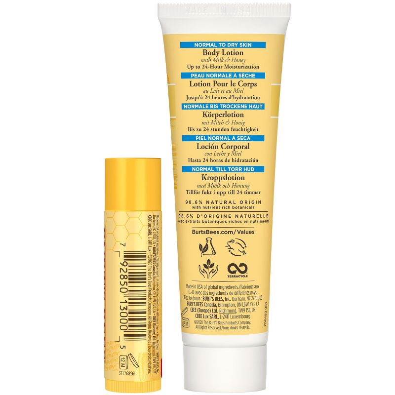 slide 10 of 10, Burt's Bees Holiday Hive Favorites Gift Set - Lip Balm + Body Lotion - Beeswax - 1oz, 1 oz