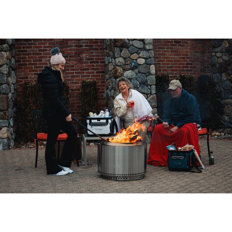 slide 15 of 18, Titan by Arctic Zone Deep Freeze Zipperless Hardbody 20qt Cooler - Sharkskin Gray, 20 qt