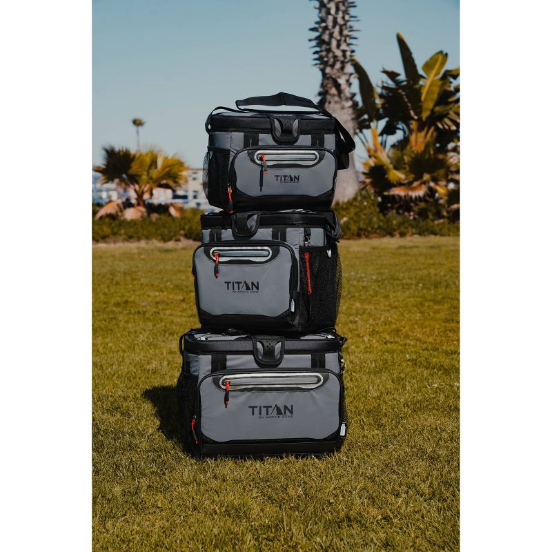 slide 18 of 18, Titan by Arctic Zone Deep Freeze Zipperless Hardbody 20qt Cooler - Sharkskin Gray, 20 qt
