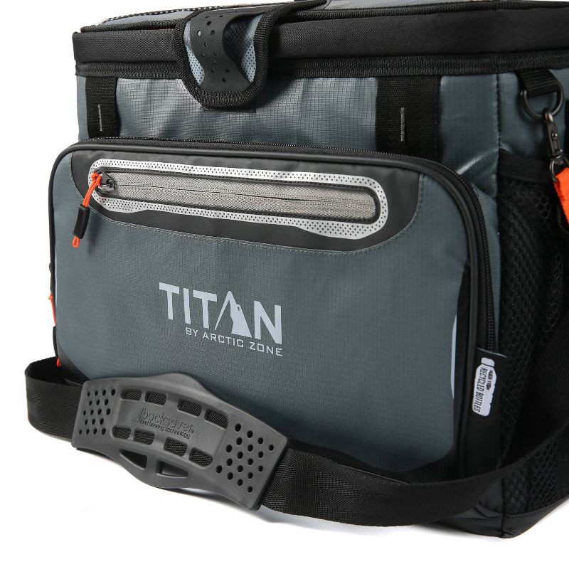 slide 6 of 15, Titan by Arctic Zone Deep Freeze Zipperless Hardbody 20qt Cooler - Sharkskin Gray, 20 qt