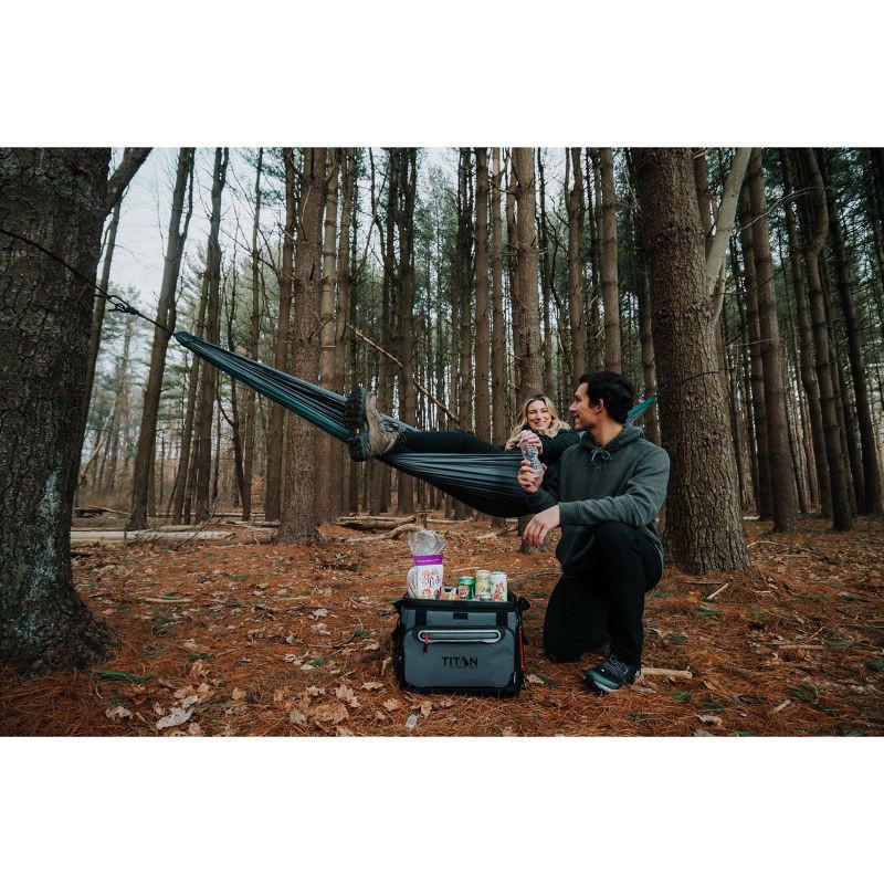 slide 10 of 18, Titan by Arctic Zone Deep Freeze Zipperless Hardbody 20qt Cooler - Sharkskin Gray, 20 qt