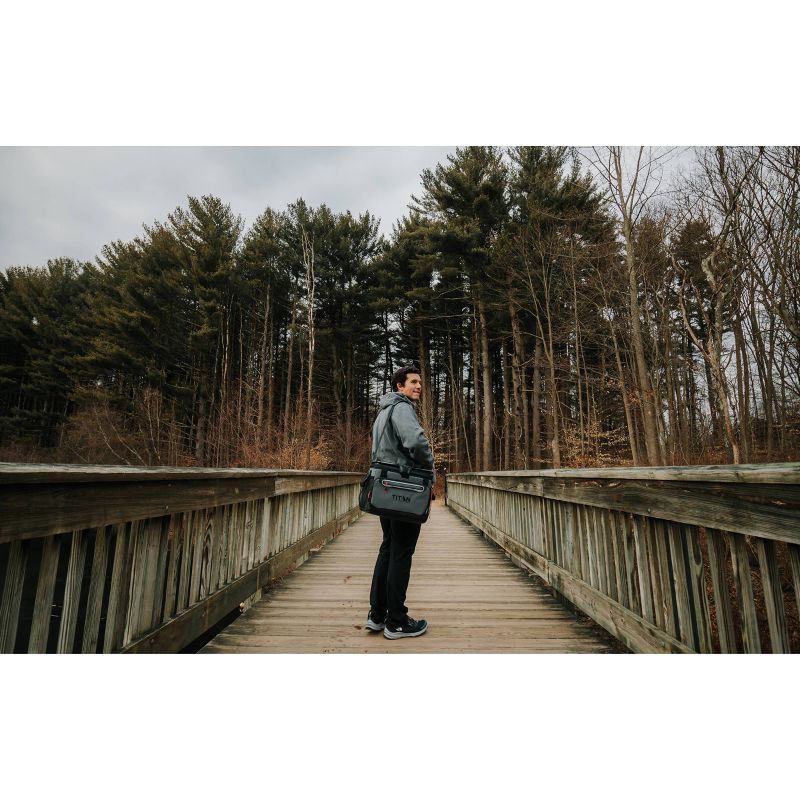 slide 11 of 18, Titan by Arctic Zone Deep Freeze Zipperless Hardbody 20qt Cooler - Sharkskin Gray, 20 qt